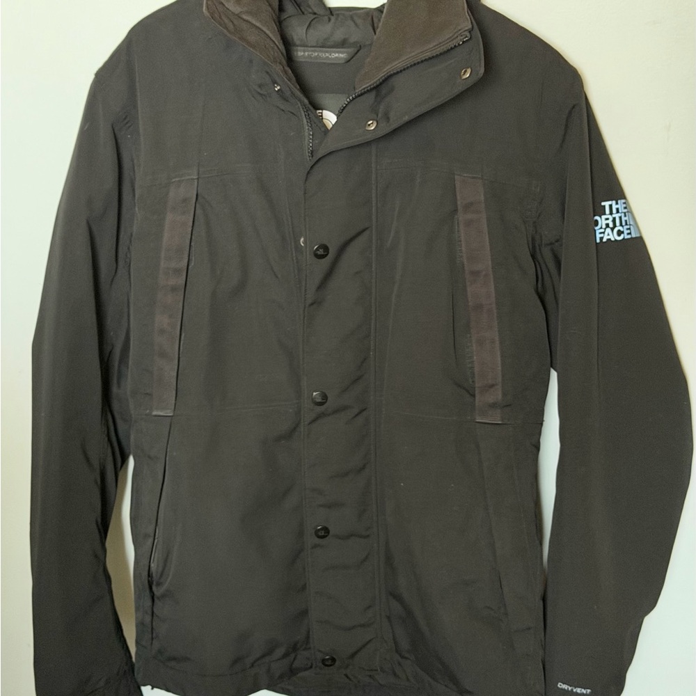 The North Face Black Performance Jacket with Sleeve Logo